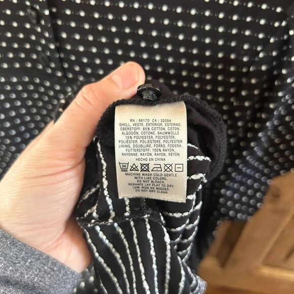 Maeve Small Dress Black White Polka Dot Anthropologie Short Sleeve Button - Picture 11 of 12